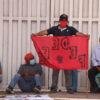 Maestros del FEDEG durante una protesta