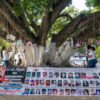 Con un tendedero familares de personas desaparecidas exigen su aparición