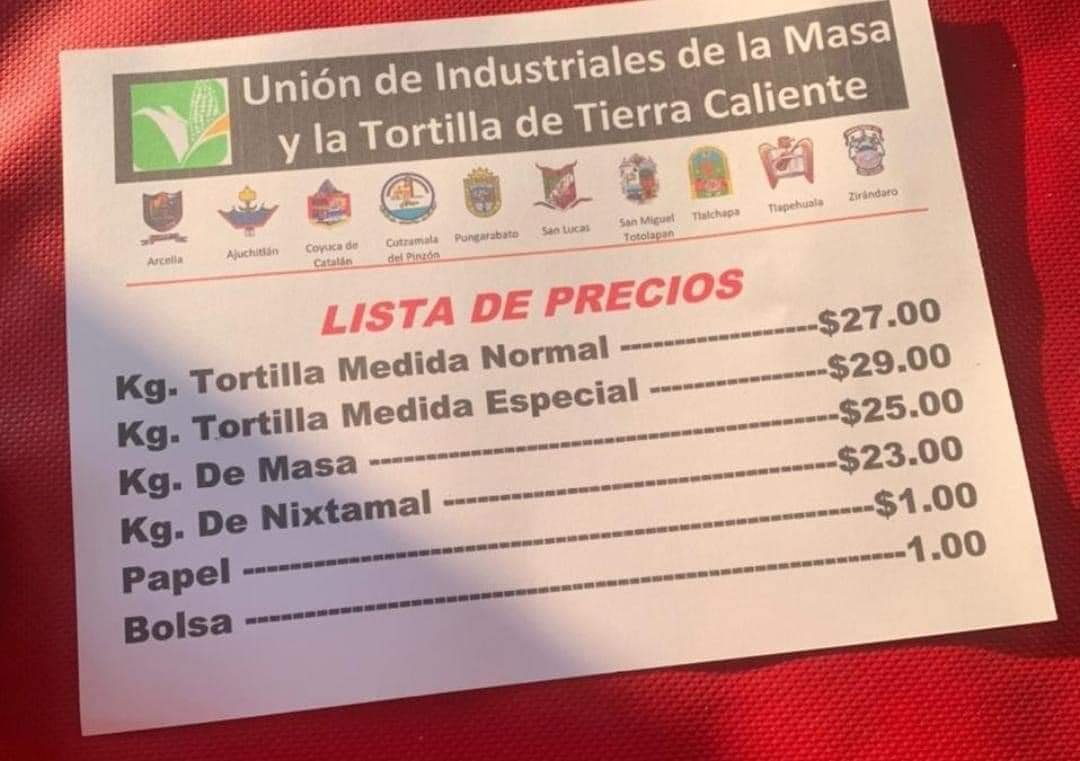 Aumenta precio de la tortilla en Tierra Caliente, una zona controlada por el crimen organizado