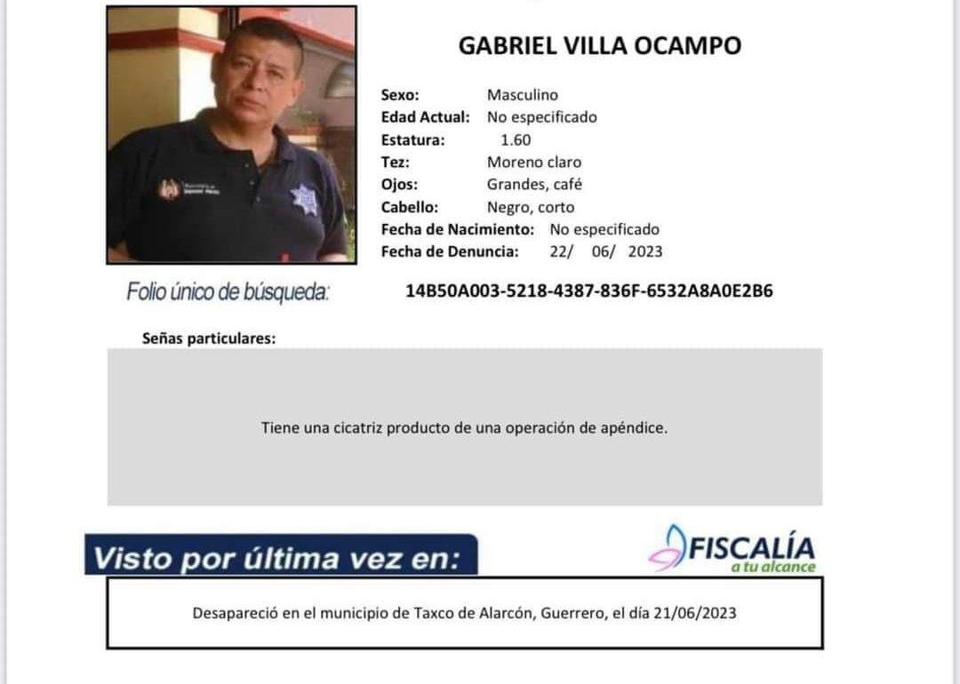 Fiscalía informa que ya fueron localizados los cinco policías desaparecidos de Taxco