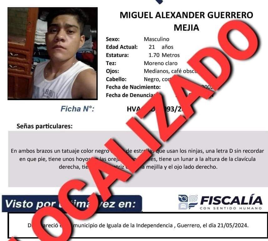 Hallan asesinado al joven Miguel Alexander, llevaba un día desaparecido