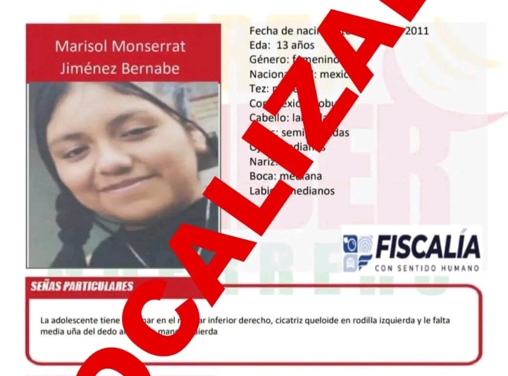 Localizan a Marisol Monserrat, la menor desaparecida en Chilpancingo