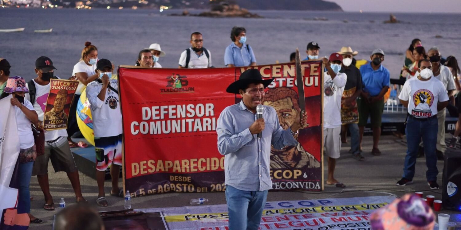 Marco Antonio Suástegui, vocero del Cecop. Foto: de Tlachinollan.