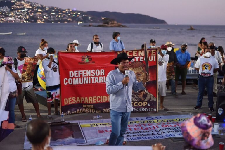 Marco Antonio Suástegui, vocero del Cecop. Foto: de Tlachinollan.