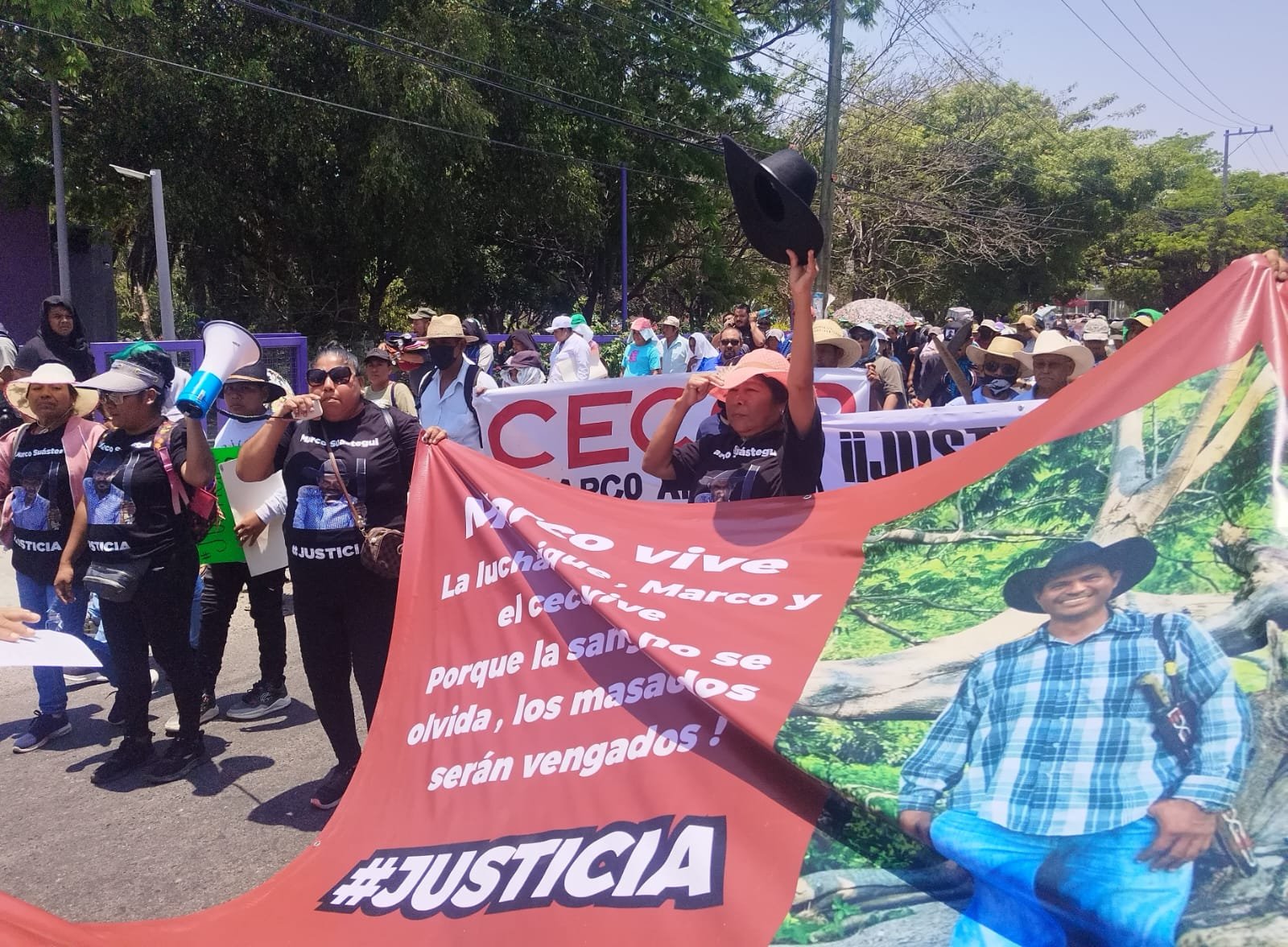 Marcha por justicia para Marco Suástegui. Foto: Margena de la O.